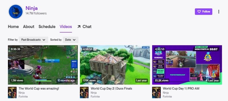 Ninja's Earning on Twitch