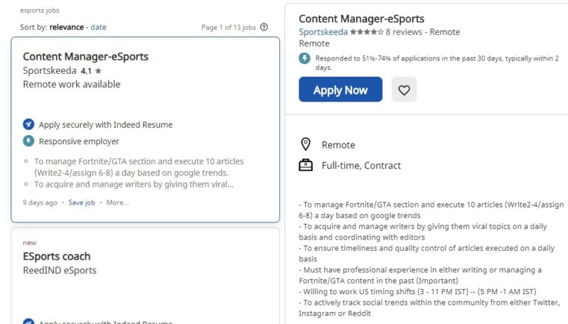 20+ Trusted Ways to Find an eSports Job Online –