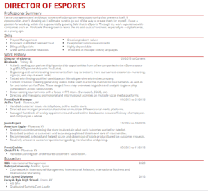 Make Your eSports CV Stand Out: Exhaustive Guide on Writing Awesome ...